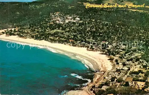 AK / Ansichtskarte Carmel_California Vivid Aerial depiots Carmel Bay 