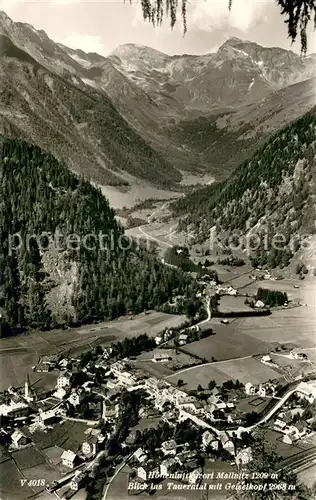 AK / Ansichtskarte Mallnitz_Kaernten Tauerntal mit Geiselkopf Fliegeraufnahme Mallnitz Kaernten