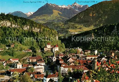 AK / Ansichtskarte Feldkirch_Vorarlberg mit Gurtis Spitze und Gallinakopf Feldkirch Vorarlberg