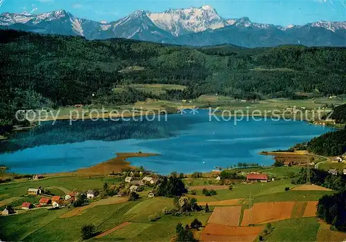 AK / Ansichtskarte Keutschach_See mit Mittagskogel Fliegeraufnahme Keutschach See