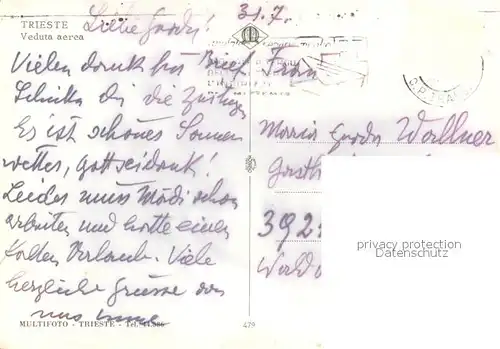 AK / Ansichtskarte Trieste Fliegeraufnahme Trieste