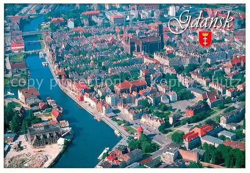 AK / Ansichtskarte Gdansk Fliegeraufnahme Gdansk