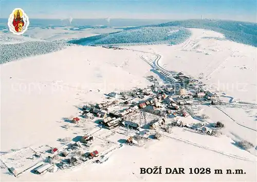 AK / Ansichtskarte Bozi_Dar_Gottesgab Wintersportzentrum Fliegeraufnahme Bozi_Dar_Gottesgab