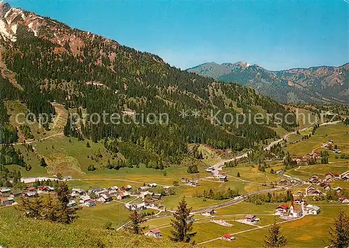 AK / Ansichtskarte Schattwald im Tannheimertal Fliegeraufnahme Schattwald