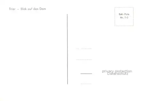 AK / Ansichtskarte Trier Blick zum Dom Trier