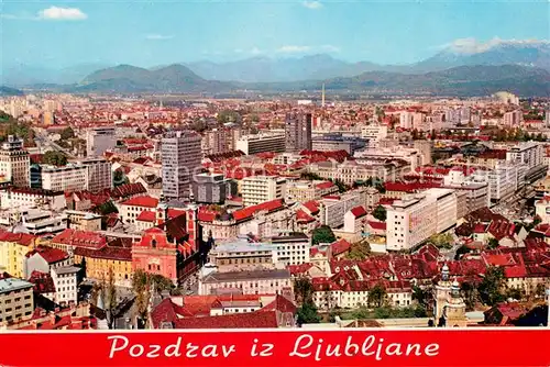 AK / Ansichtskarte Ljubljana_Laibach Fliegeraufnahme 