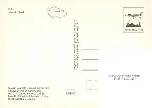 AK / Ansichtskarte Cheb_Eger Fliegeraufnahme 