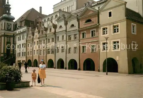AK / Ansichtskarte Legnica Marktplatz Renaissance Markthaeuser 16. Jhdt. Legnica