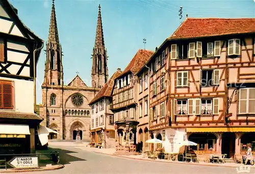 AK / Ansichtskarte Obernai_Bas_Rhin Puits aux 6 seaux Eglise Saint Pierre et Paul Altstadt Fachwerkhaeuser Obernai_Bas_Rhin