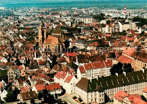 AK / Ansichtskarte Colmar_Haut_Rhin_Elsass Vue generale et la Cathedrale Saint Martin vue aerienne Colmar_Haut_Rhin_Elsass