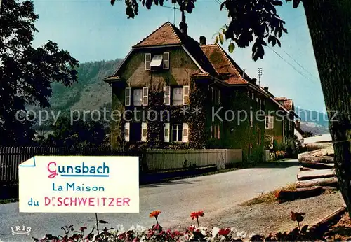 AK / Ansichtskarte Gunsbach Maison du Dr. Albert Schweitzer Gunsbach