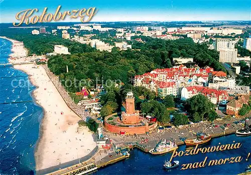 AK / Ansichtskarte Kolobrzeg_Polen Fliegeraufnahme Kolobrzeg_Polen