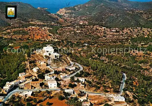 AK / Ansichtskarte San_Miguel_Ibiza al fondo Puerto Fliegeraufnahme San_Miguel_Ibiza