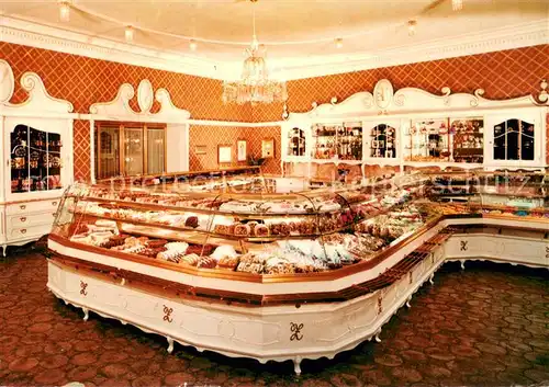 AK / Ansichtskarte Bad_Ischl_Salzkammergut Konditorei Zauner Kuchentheke Bad_Ischl_Salzkammergut