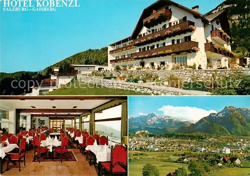 AK / Ansichtskarte Gaisberg Hotel Kobenzl Gastraum Panorama Gaisberg