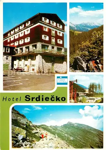 AK / Ansichtskarte Nizke_Tatry Hotel Srdiecko Pohlad na Konsko a Dumbier Nizke Tatry