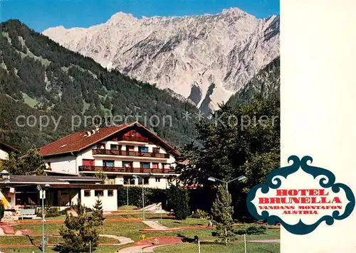 AK / Ansichtskarte Vandans_Vorarlberg Hotel Brunella Vandans Vorarlberg