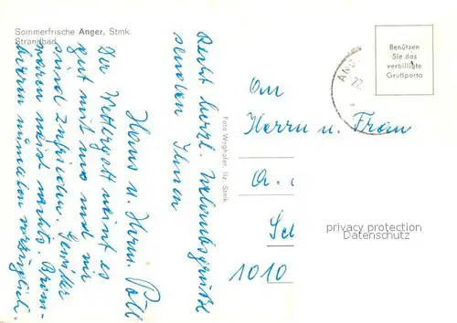 AK / Ansichtskarte Anger_Steiermark Strandbad Anger_Steiermark