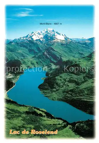 AK / Ansichtskarte Roselend Le Lac de Roselend Le Mont Blanc Le barrage Roselend