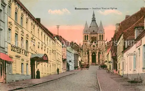 AK / Ansichtskarte Bonsecours_France Institut Voet et Eglise Bonsecours France