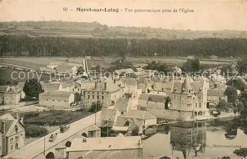 AK / Ansichtskarte Moret sur Loing Vue panoramique prise de l Eglise Moret sur Loing