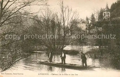 AK / Ansichtskarte Liverdun Chateau de la Flie vu des Iles Liverdun