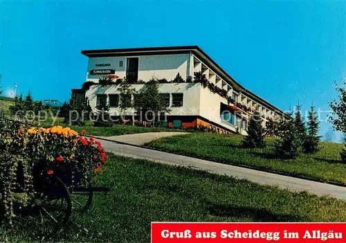 AK / Ansichtskarte Scheidegg_Allgaeu Kurklinik Sonnenalm Scheidegg Allgaeu
