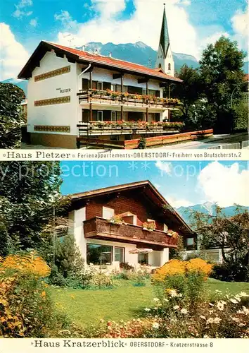 AK / Ansichtskarte Oberstdorf Ferienappartements Haus Pletzer Haus Kratzerblick Oberstdorf