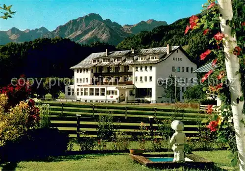 AK / Ansichtskarte Oberstdorf Hotel Wittelsbacherhof Parkanlagen Allgaeuer Alpen Oberstdorf