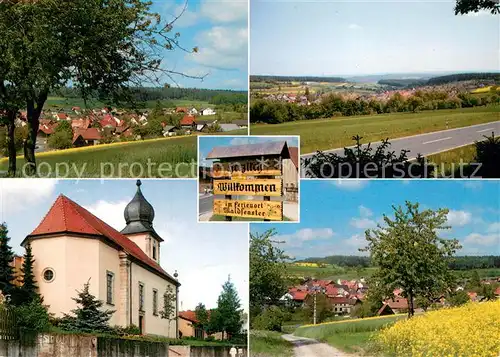 AK / Ansichtskarte Waldfenster Panorama Ferienort Kirche Waldfenster