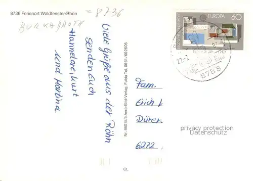 AK / Ansichtskarte Waldfenster Panorama Ferienort Kirche Waldfenster