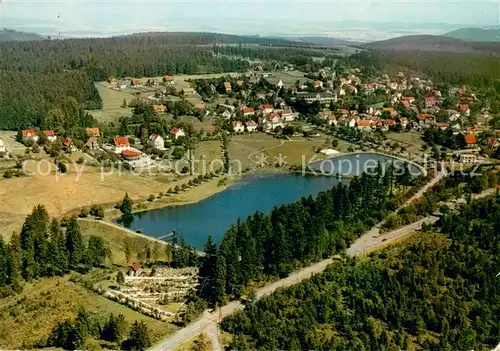 AK / Ansichtskarte Hahnenklee Bockswiese_Harz Heilklimatischer Kurort Wintersportplatz Fliegeraufnahme Hahnenklee Bockswiese