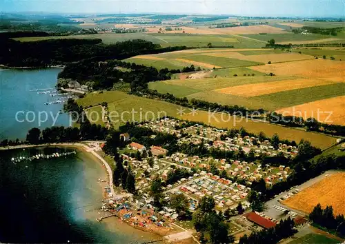 AK / Ansichtskarte Moehnesee ADAC Campingplatz Yachtschule Fliegeraufnahme Moehnesee