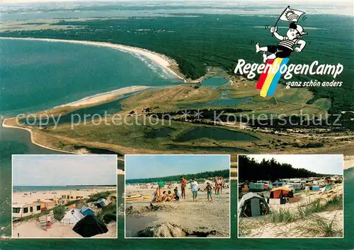 AK / Ansichtskarte Prerow_Ostseebad Regenbogen Camp Fliegeraufnahme Prerow_Ostseebad