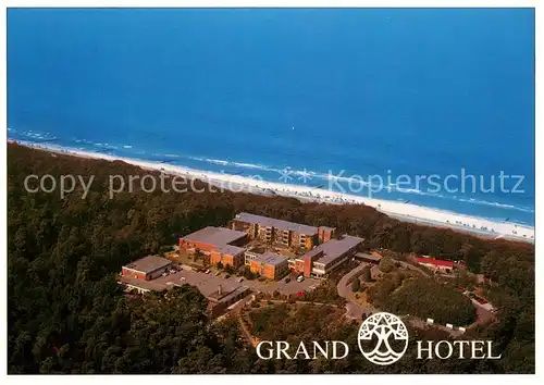 AK / Ansichtskarte Graal Mueritz_Ostseebad Grand Hotel Fliegeraufnahme Graal Mueritz_Ostseebad