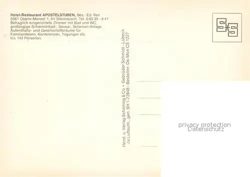 AK / Ansichtskarte Osann Monzel Fliegeraufnahme Osann Monzel