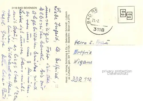 AK / Ansichtskarte Bad_Bevensen Kurort Fliegeraufnahme Bad_Bevensen