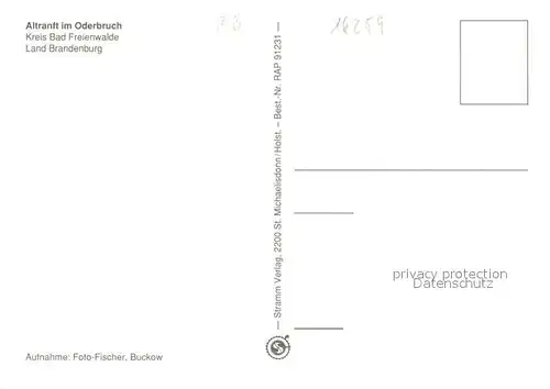 AK / Ansichtskarte Altranft Fliegeraufnahme Altranft