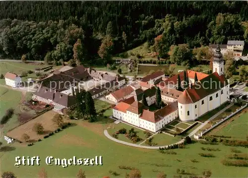 AK / Ansichtskarte Engelhartszell_Donau_Oberoesterreich 700 Jahre Stift Engelszell Fliegeraufnahme Engelhartszell_Donau