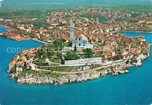 AK / Ansichtskarte Rovinj_Rovigno_Istrien Fliegeraufnahme 