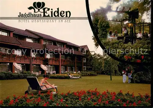 AK / Ansichtskarte Bad_Zwischenahn Jagdhaus Eiden Hotel Restaurant am See Garten Bad_Zwischenahn
