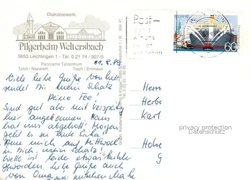 AK / Ansichtskarte Leichlingen_Rheinland Diakoniewerk Pilgerheim Weltersbach Leichlingen_Rheinland