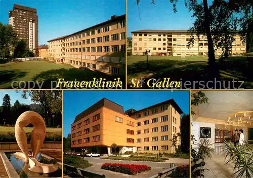 AK / Ansichtskarte St_Gallen_SG Kantonsspital Frauenklinik St Gallen Details St_Gallen_SG