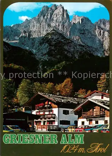 AK / Ansichtskarte Wilder_Kaiser Unterkunftshaus Griesner Alm Wilder Kaiser