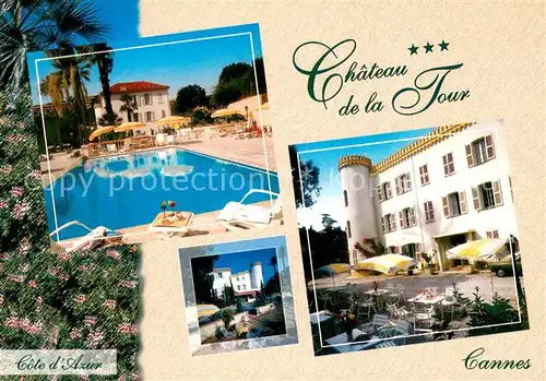 AK / Ansichtskarte Cannes_Alpes Maritimes Chateau de la Tour Pool Cannes Alpes Maritimes
