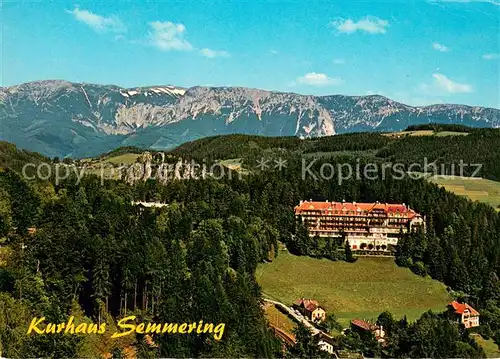 AK / Ansichtskarte Semmering_Niederoesterreich Kurhaus Semmering Wolfsbergkogel mit Raxalpe Semmering