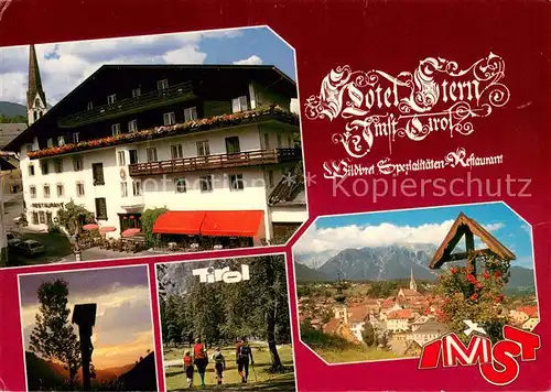 AK / Ansichtskarte Imst_Tirol Hotel Stern Wegekreuz Wandern Panorama Imst_Tirol