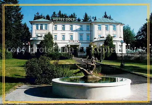 AK / Ansichtskarte Marianske_Lazne Parkhotel Golf Brunnen Marianske_Lazne