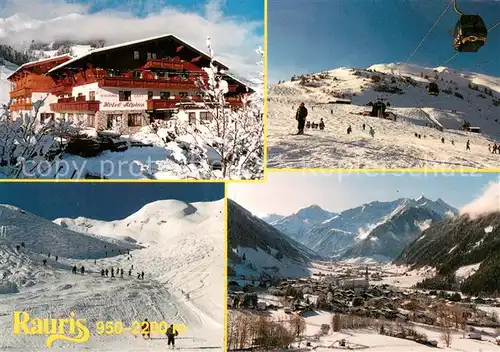 AK / Ansichtskarte Rauris Hotel Alpina Gondellift Skihang Panorama Rauris