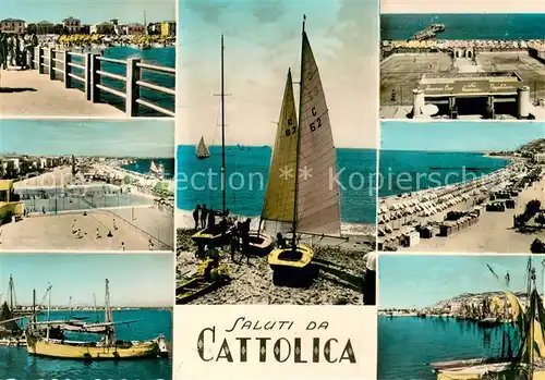 AK / Ansichtskarte Cattolica_Rimini Hafenpartien Strandpartien 